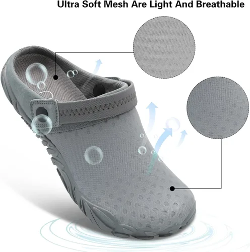 Vista 4 de Besroad Outdoor Hiking Slip on Sandals Sports Water Shoes Fashion Sneakers Slippers Classic Clogs for Women Men