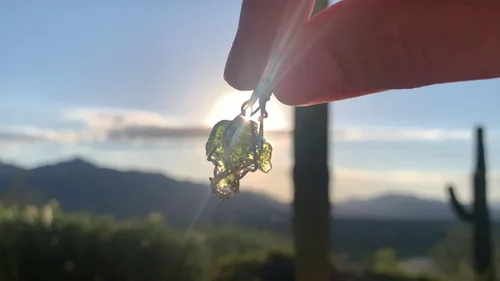 Vista 23 de 66 necklace pendant gemstones choose from moldavite, citrine, or herkimer diamond