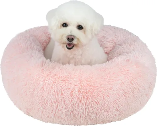 Vista 10 de Best Pet Supplies Casa para Perros Cama Colchoneta Carpa Interior Redonda Suave de Felpa para Razas Pequeñas, Medianas y Grandes - Lavanda, 20 x 20