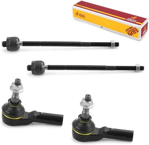 Vista 24 de Metrix Premium Chassis Parts - Kit de 4 piezas de extremos de barra de acoplamiento frontal exterior e interior compatible con Nissan Pathfinder