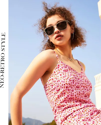 Vista 4 de Lasiyanor Gafas de sol polarizadas cuadradas TAC ligeras, marco TR90, protección UV400, gafas de sol de diseño moderno para hombres y mujeres