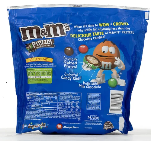 Vista 3 de M&M's Pretzel Chocolate Candy Bolsa de 30 onzas