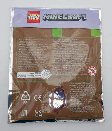Vista 3 de LEGO Minecraft: esqueleto con lanzador TNT y azulejo de bonificación, 1 pieza