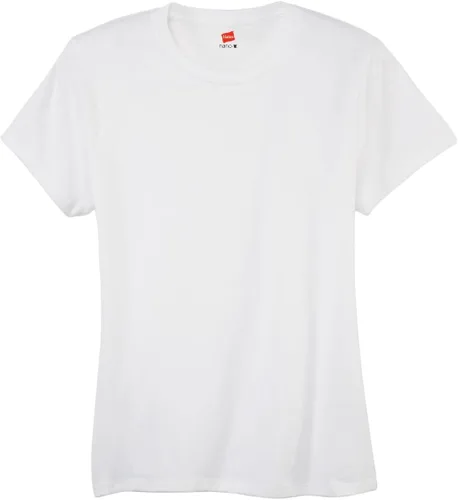 Vista 4 de Hanes - Camiseta Perfect-T de manga corta de algodón con cuello redondo para mujer