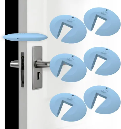 Vista 12 de Protector de silicona para puerta y tope de puerta, protector de pellizco duradero, evita lesiones por pellizcos, puertas de golpe, tope de puerta