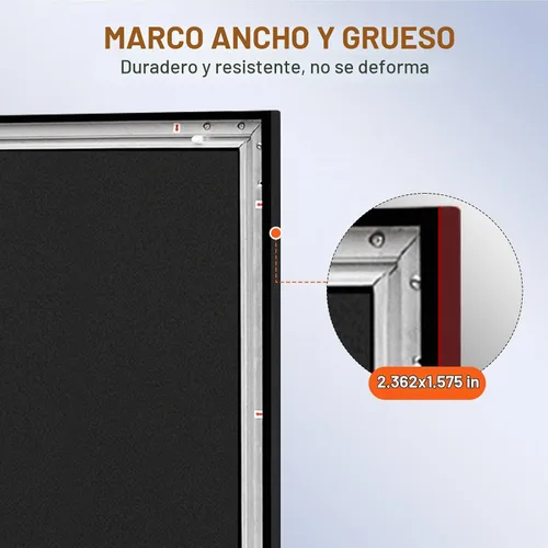 Vista 5 de VEVOR - Pantalla de proyector para exteriores de 110 pulgadas, pantalla de cine 16:9, marco fijo 3D para cine 4K HDTV
