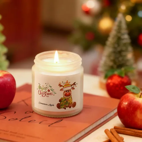 Vista 6 de Velas perfumadas de Navidad para el hogar, juego de 6 unidades, tarro de 21 onzas, regalo perfecto para mujeres, compañeros de trabajo, novia/amigos