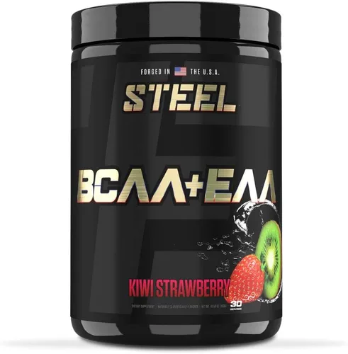 Vista 6 de Steel Supplements Polvo BCAA EAA de alto rendimiento Promueve el crecimiento muscular magro y la resistencia al entrenamiento Proporción 2:1:1
