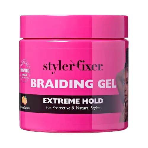 Vista 11 de Red by Kiss Gel para Trenzas de Fijación Extrema Styler Fixer para Trenzas de Caja y Cornrows, Hidratante, Acondicionador, Control de Encrespamiento