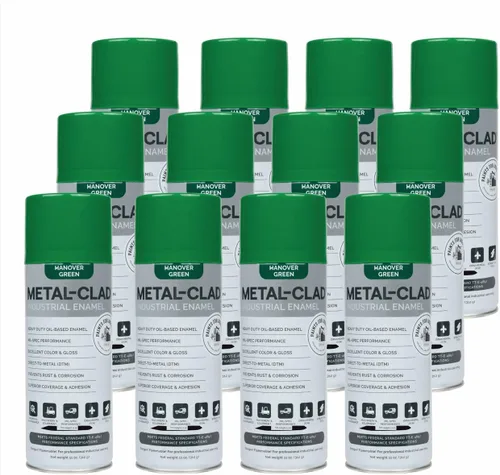 Vista 33 de Pinturas para la industria Esmalte industrial, Pintura en aerosol - Maquinaria de hierro de metal de acero - 1 lata (aluminio metálico) 9-S-1423