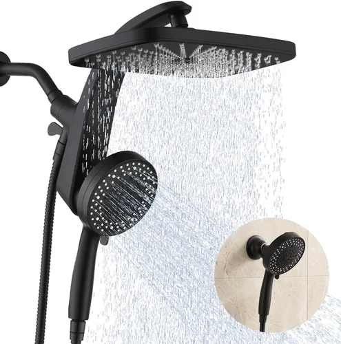 Vista 10 de Rain Shower Head with Handheld Showerhead, Nickel 1.75GPM 460311 Níquel