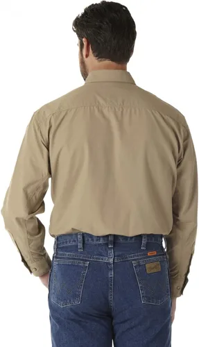 Vista 2 de Wrangler Riggs Workwear Camisa de trabajo FR ignífuga con dos bolsillos para hombre
