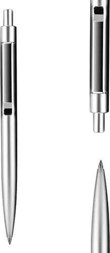 Vista 10 de DUNBONG Bolígrafo de Gel de Metal Negro, Bolígrafo de Tinta de Gel, Tinta Negra, Pluma de Tinta Retráctil de 0.5mm (Negro)
