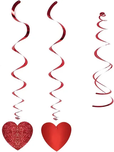 Vista 5 de Decoración colgante de corazones con brillantina para el Día de San Valentín, decoración de despedida de soltera, compromiso, bodas, fiesta