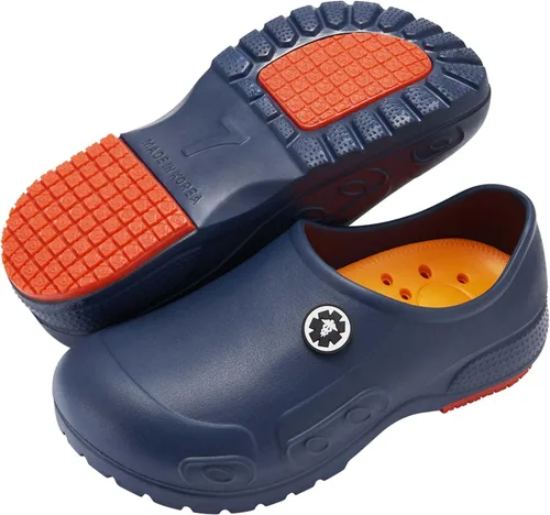 Vista 10 de YUNGPRIME Zapatos de trabajo antideslizantes para hombre y mujer, para enfermería, zapatos de chef