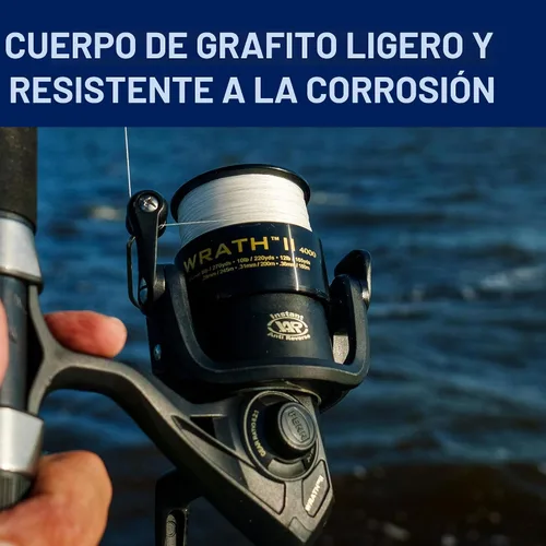 Vista 3 de Penn Wrath II - Combo de carrete giratorio y caña de pescar