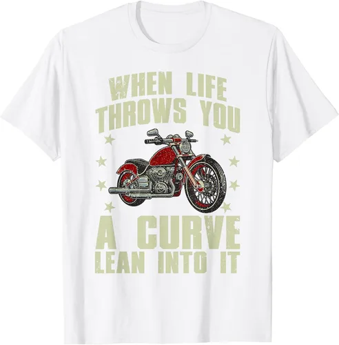 Vista 97 de Funny Motorcycle Racer Design for Men Women Motorcycle Lover T-Shirt Asphalt Grey
