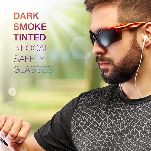 Vista 13 de ToolFreak Gafas de seguridad bifocales Rebel, ANSI z87+ Impact y UV