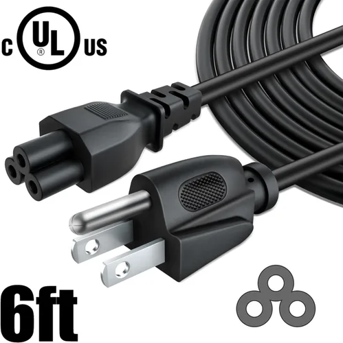 Vista 4 de Cable de alimentación de CA UL de 5 pies compatible con impresora Epson EcoTank ET-4800 AIO sin cartuchos