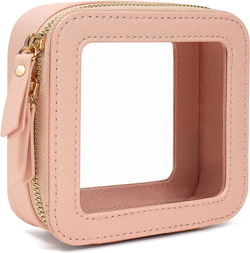 Vista 11 de LETGO Bolsas de Maquillaje Transparentes, Bolsa de Aseo Aprobada por la TSA con Cierre, Organizador de Maquillaje Transparente de Gran Capacidad