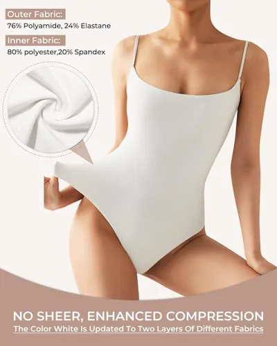 Vista 4 de SUUKSESS Body sexy con cuello cuadrado para mujer, sin espalda