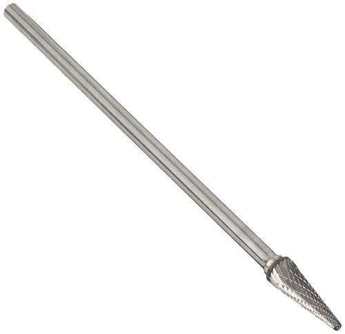 Vista 23 de Drill America SA-1 Rebaba de carburo/lima giratoria cilíndrica de doble corte para amoladora de troquel de 1/4" de diámetro x 5/8" de longitud