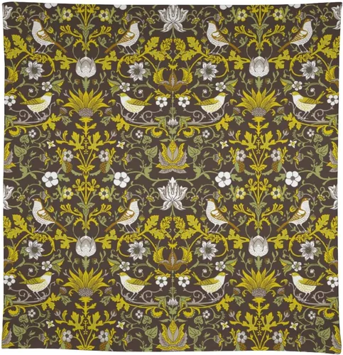 Vista 293 de Mantel Floral Retro de Pájaros, Diseño Original Bohemio William Morris Estampado Cubierta de Mesa para Hogar Picnic Fiesta Comedor Cocina William