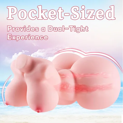 Vista 3 de Mini muñecas sexuales de 1.65 lb, masturbador masculino pequeño, estimulador masculino, juguetes sexuales para hombres, juguete anal, mini coño