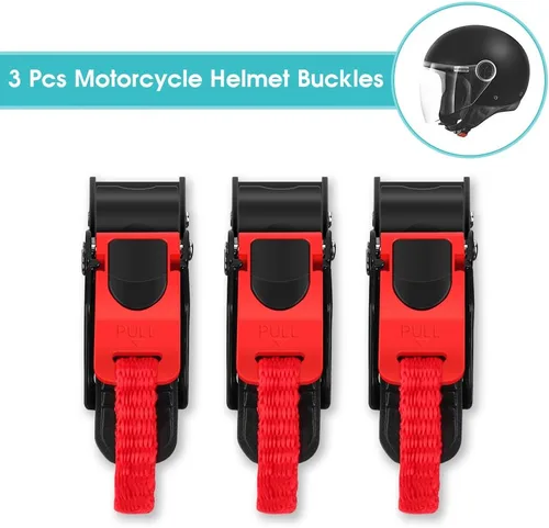 Vista 4 de Yosoo Health Gear Hebilla para casco de liberación rápida, 3 piezas de correa para casco de motocicleta, hebilla de liberación rápida, desconexión