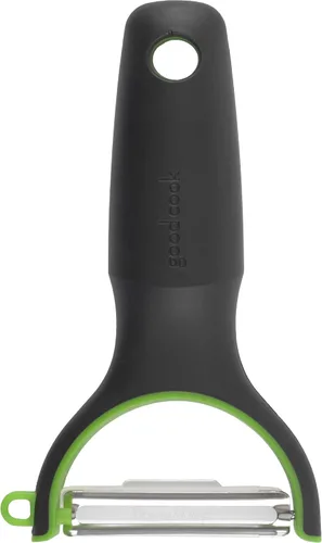 Vista 2 de Goodcook Pelador en forma de Y de hoja recta, negro