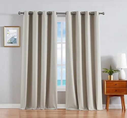 Vista 10 de Nautica Cortinas opacas para el hogar, Providence Ultimate Blackout Classics, cortinas térmicas de privacidad para dormitorio o sala de estar, juego