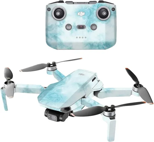 Vista 12 de MightySkins - Compatible con DJI Mini 2 Dron portátil – Mármol ámbar Funda protectora de vinilo duradera y única Fácil de aplicar, quitar