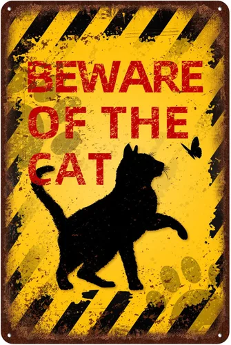 Vista 31 de Letrero de metal vintage con diseño de flamenco con texto en inglés "Beware of Flaming", de aluminio, divertido diseño de animales, 12 x 8 pulgadas