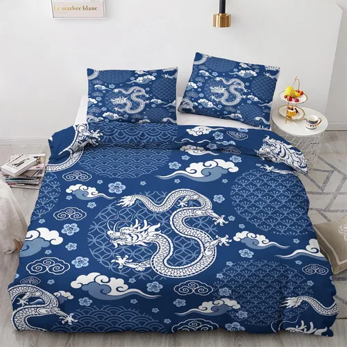 Vista 22 de Funda de edredón abstracta tamaño individual Juego de ropa de cama de arte colorido 2 piezas Funda de edredón con patrón de microfibra suave