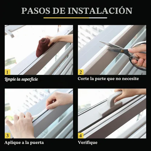 Vista 6 de Maotiao - Cinta de espuma para puertas y ventanas