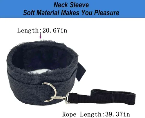 Vista 5 de 12 piezas de sujeción de cama para cama de tamaño Queen, kit sexual para correas debajo de la cama para adultos juego King colchón lazos sexuales