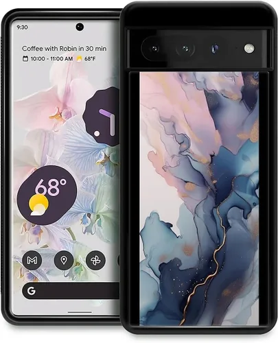 Vista 270 de Compatible con Google Pixel 4A 5G Mobile Case Creative Acrylic Panel trasero Silicona Protección Grip especialmente diseñado para Google Pixel 4A 5G