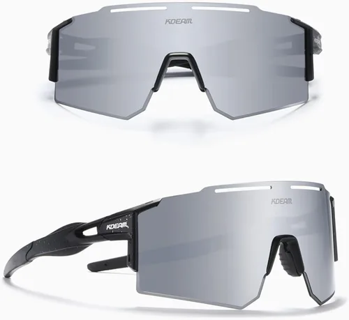 Vista 2 de Gafas de sol polarizadas deportivas para mujeres y hombres, UV400, gafas de ciclismo, béisbol, correr, pesca, al aire libre, resistentes al viento