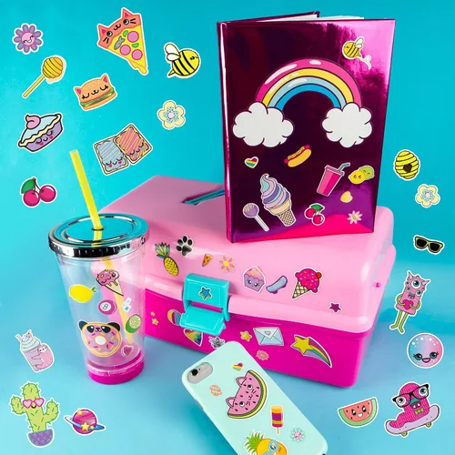 Vista 6 de Fashion Angels Más de 1000 calcomanías ridículamente lindas para niños - Divertidas calcomanías de manualidades para álbumes de recortes