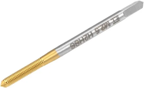 Vista 10 de uxcell Rosca que forma el golpecito M2 Rosca 0,4 echada H2 HSS Titanium recubierto