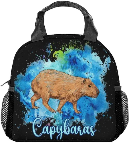 Vista 9 de Lonchera para niños – Bolsas de almuerzo con aislamiento medio con correa para el hombro – Bonita lonchera para niños y niñas – Bolsa de almuerzo