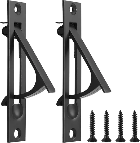 Vista 11 de Lethato Hardware de bolsillo para puerta, cerradura de puerta de bolsillo con indicadores, pestillo de puerta de bolsillo, puerta de bolsillo