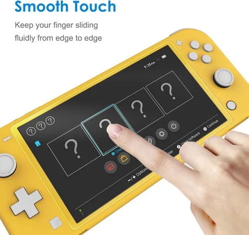 Vista 3 de JETech Screen Protector for Nintendo Switch Lite 2019, Tempered Glass Film, HD Clear, 3-Pack