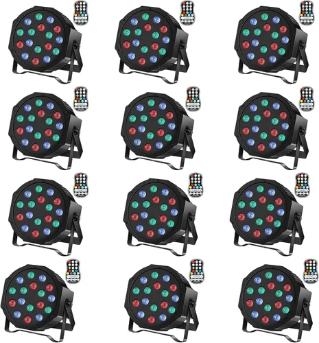 Vista 14 de U`King Luces LED Par de luces inalámbricas alimentadas por batería para eventos 18W RGB luz de iluminación de escenario recargable 20 horas por