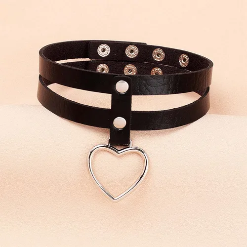 Vista 7 de TIDOO Goth Black Choker Collar Necklace Cute Leather Chokers Sexy Butterfly Moth Pendant Chocker Punk Spiked Choker Lolita Maid Cat Set for Women