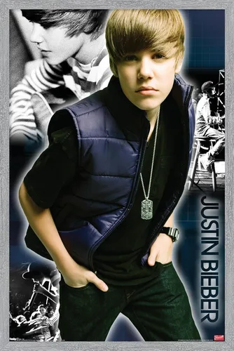 Vista 16 de Trends International Justin Bieber - Póster de pared genial, 14.725 x 22.375 pulgadas, versión enmarcada de madera de granero