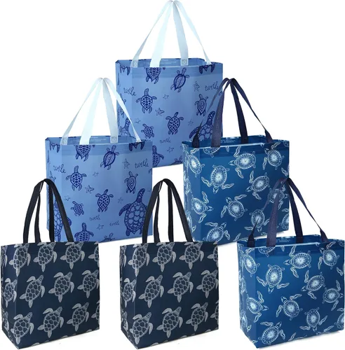 Vista 10 de Bolsas de compras plegables reutilizables BeeGreen, paquete de 3 bolsas grandes para comestibles, resistentes, con fondo rígido, para playa
