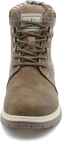 Vista 2 de ANJOUFEMME Botas de trabajo para senderismo y nieve de invierno para mujer