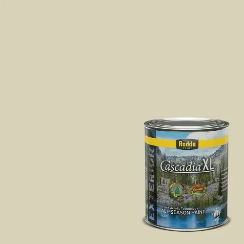 Vista 21 de Rodda Paint CASCADIA XL Pintura e imprimación satinada exterior en uno, cuarto de galón, resistencia industrial