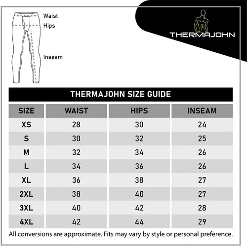 Vista 5 de Thermajohn - Pantalones térmicos para hombre, calzoncillos largos